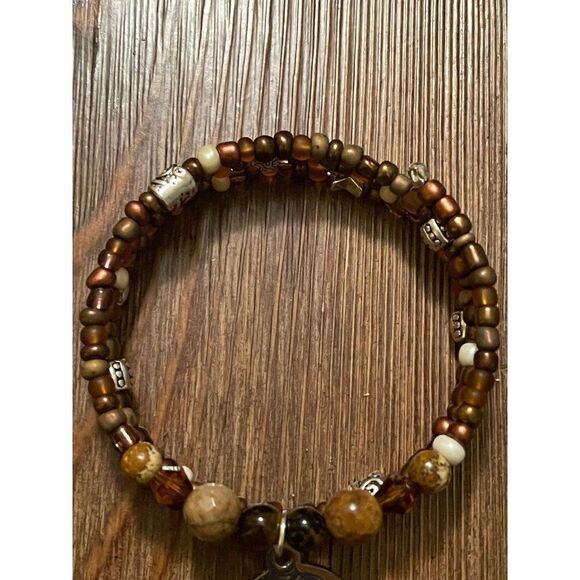 Handmade Beaded Wrap Bracelet for Women/ Hope Bracelet/ Charm Bracelet/ Memory - Picture 7 of 7